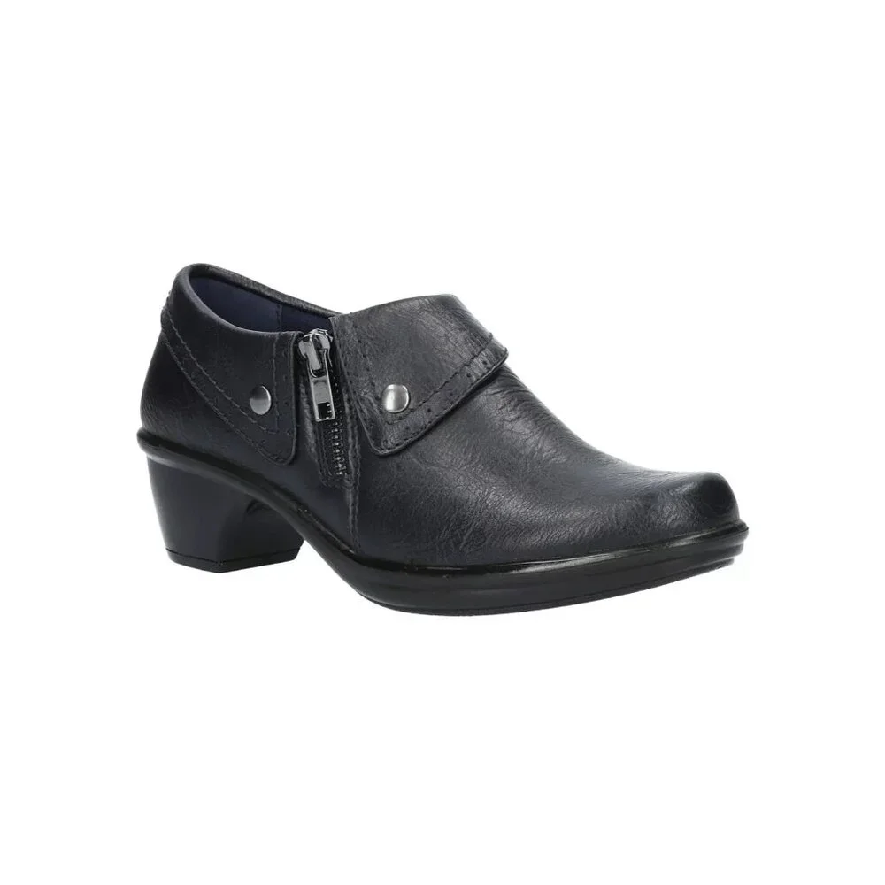 Easy Street Darcy Shooties 7W Navy Block Heel MSRP $89